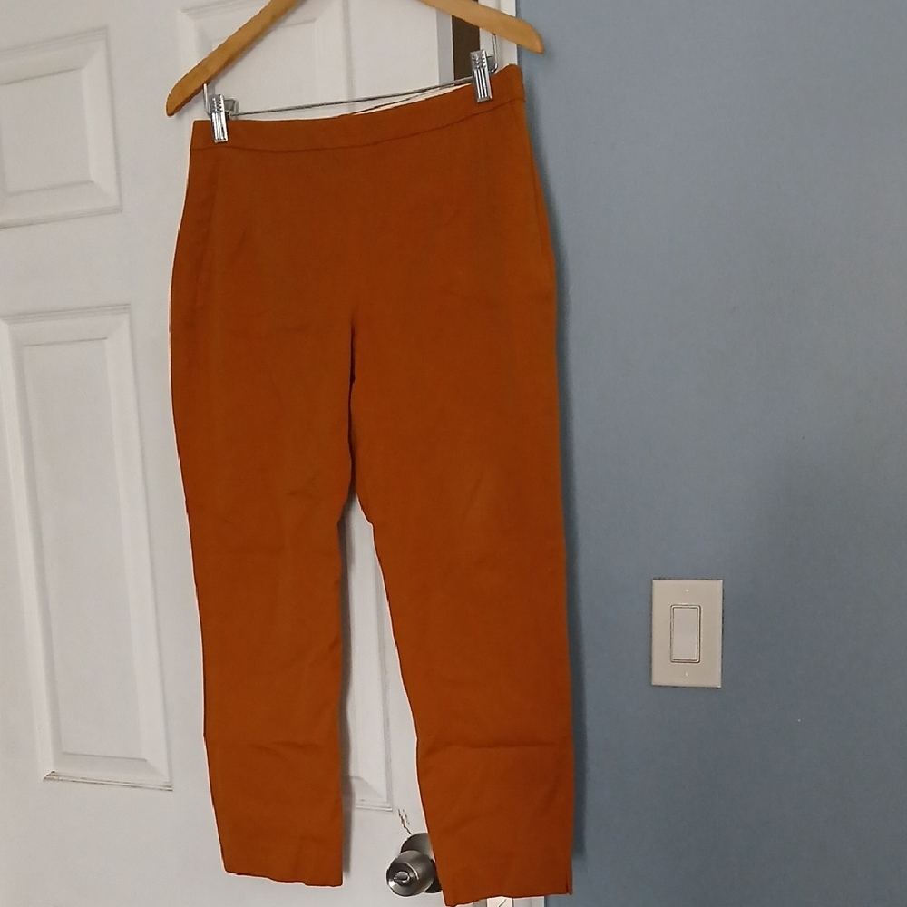 J. Crew Martie Burnt Orange Pants
